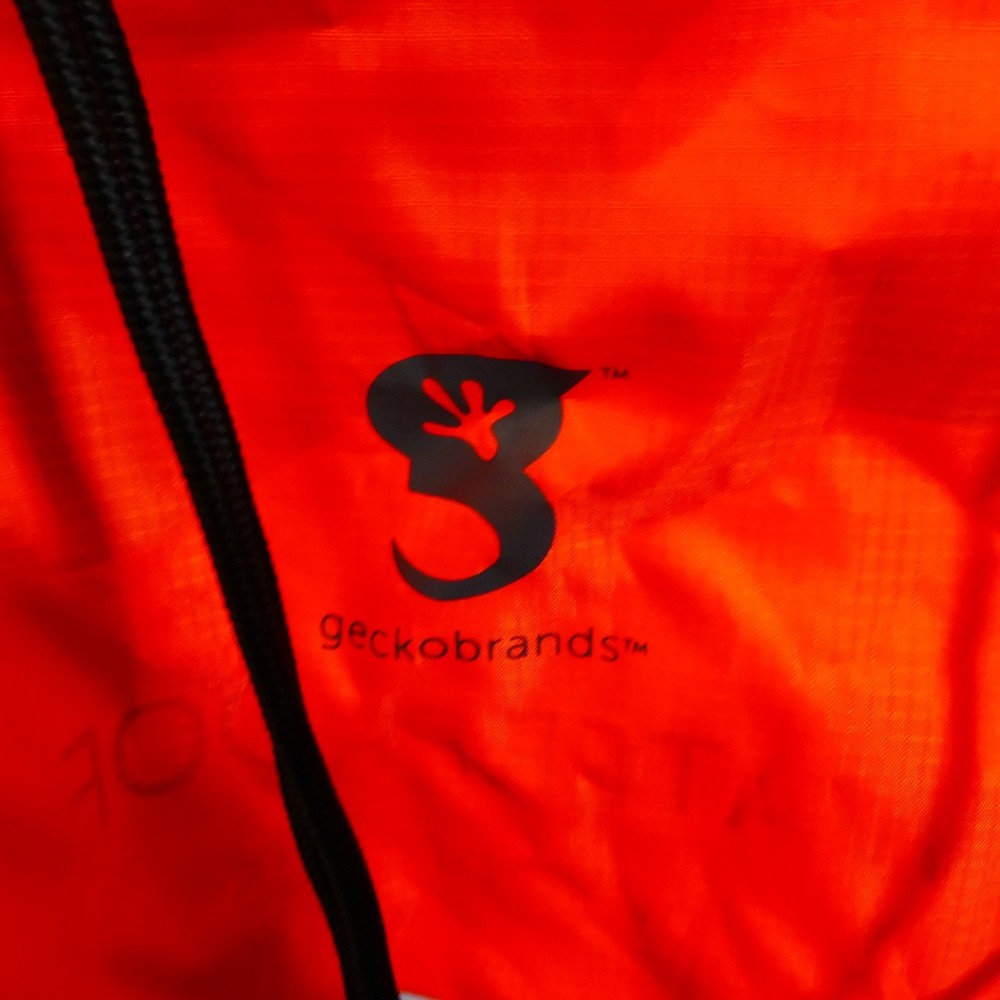 GECKOBRANDS Lightweight Waterproof Nylon Drawstring Backpack Black