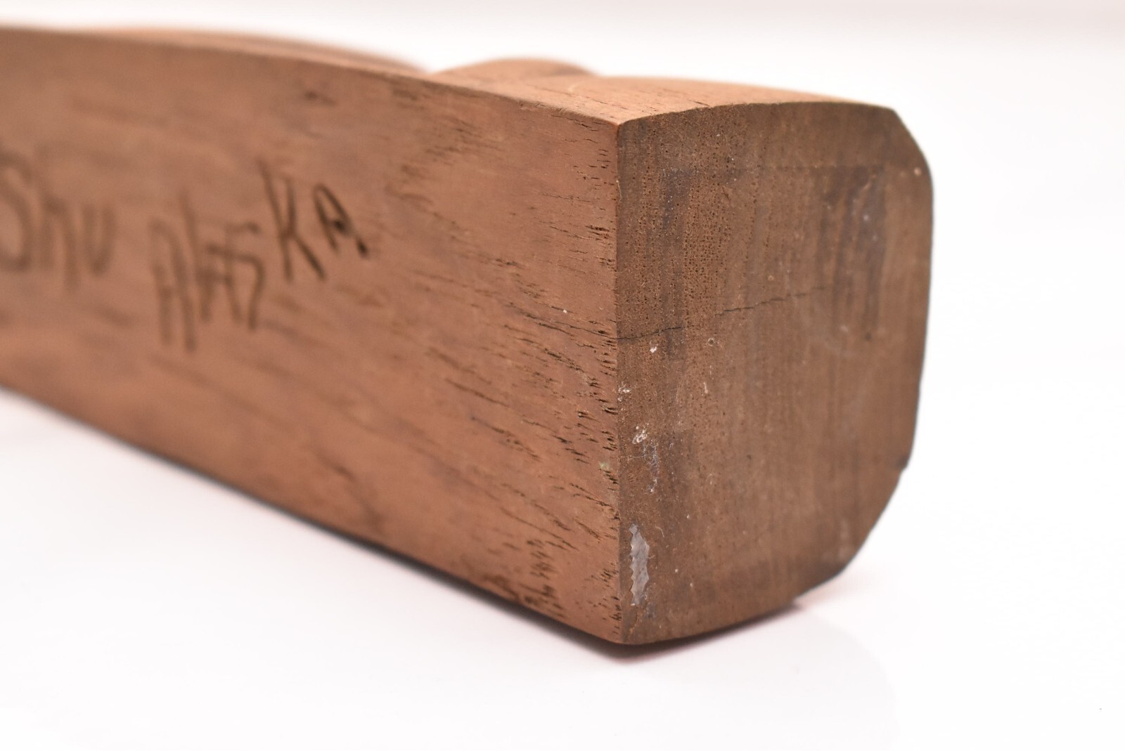 VTG Alaska Native American Totem Pole Hand Carved Cedar 9.75" Northwest Coast