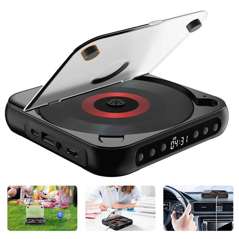 Portable CD Player Personal CD Players with Bluetooth for Car USB Rechargeable