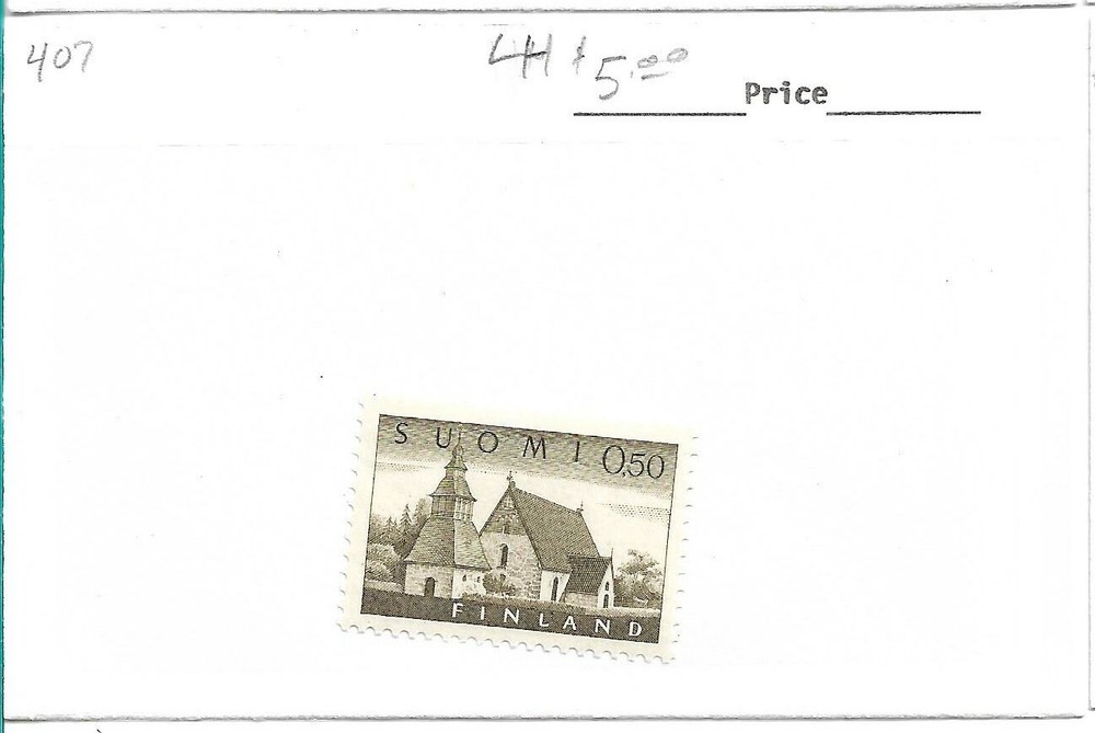 Finland - 407 Lightly Hinged - $5 Cat Value