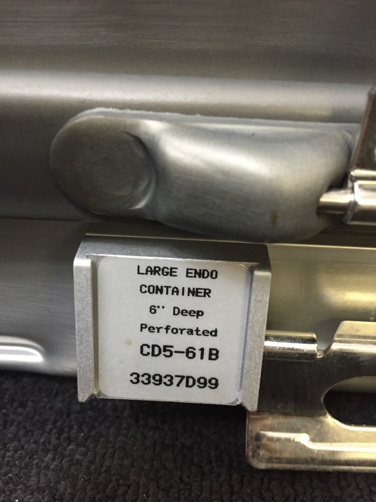 GENESIS CD5-61B Sterilization Large Endo Container 6" Deep Perforated Damaged