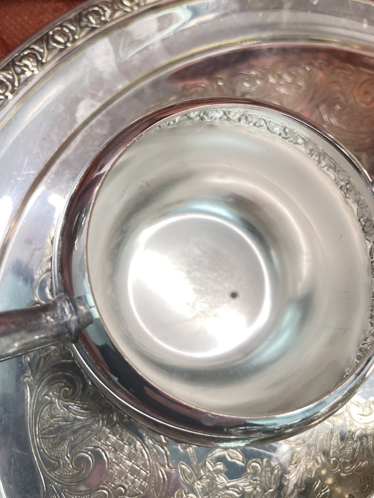 EB Rogers, 2307, Silver over Copper Tea Service