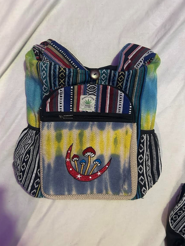 hemp patchwork  shoulder bag