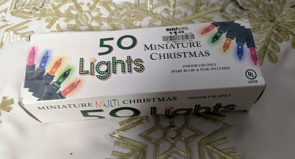 Miniature Multi Christmas 50 Lights Indoor Set