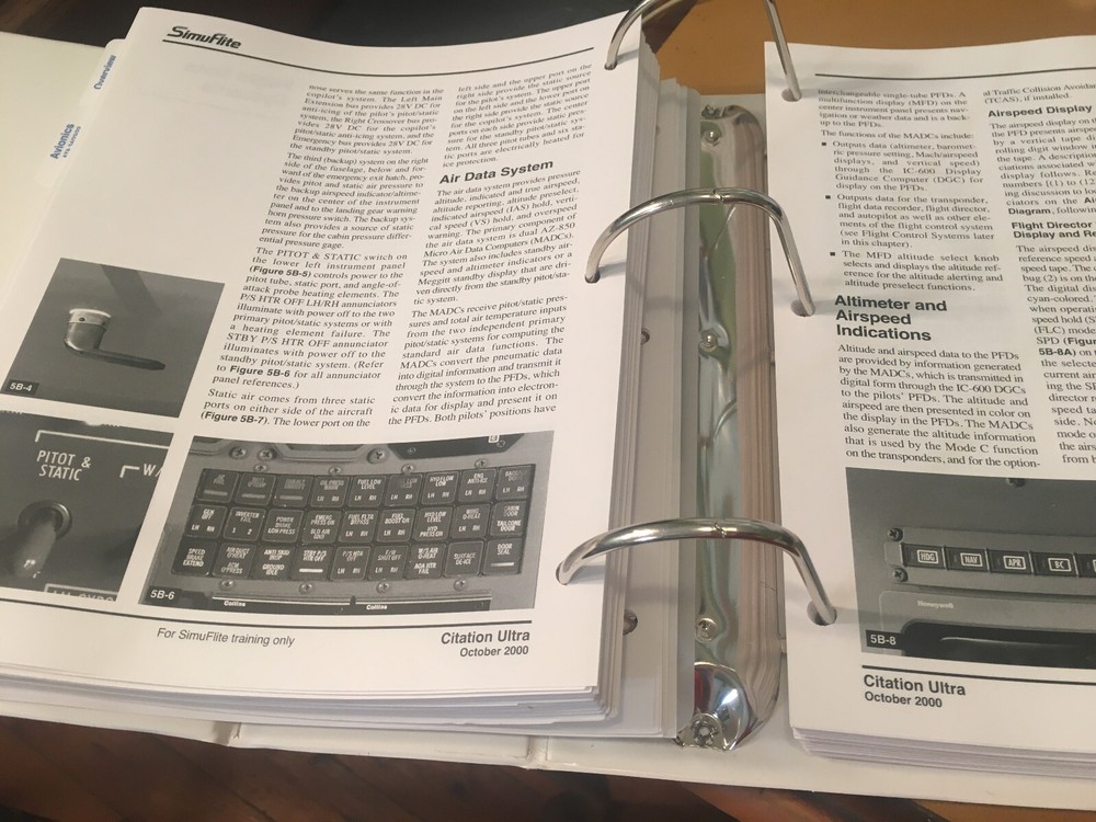 Citation Ultra 560 Pilot Training Manual