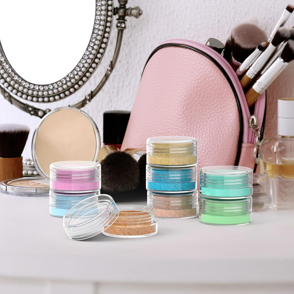 Sample Containers, Lip Balm Containers, Sample Jars, Mini Jars with Lids, Small,