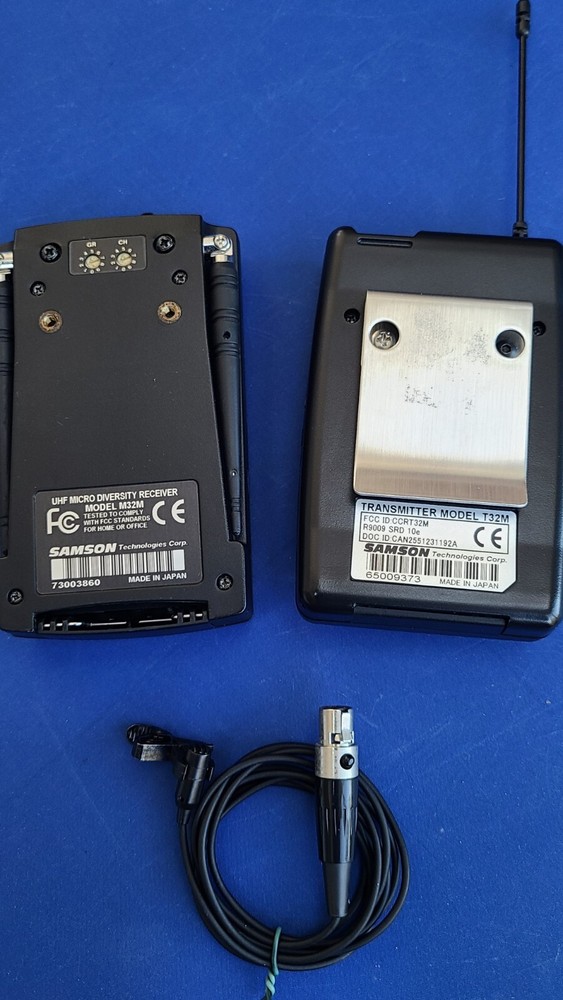 SAMSON UHF MICRO 32 CH DIVERSITY WIRELESS LAVALIERE & HANDHELD CAMERA MIC SYSTEM