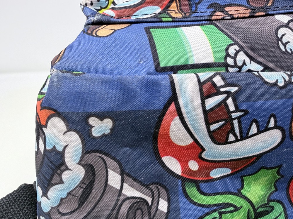 Nintendo Super Mario Kids School Backpack W/ Adjustable Straps- Multi Colored