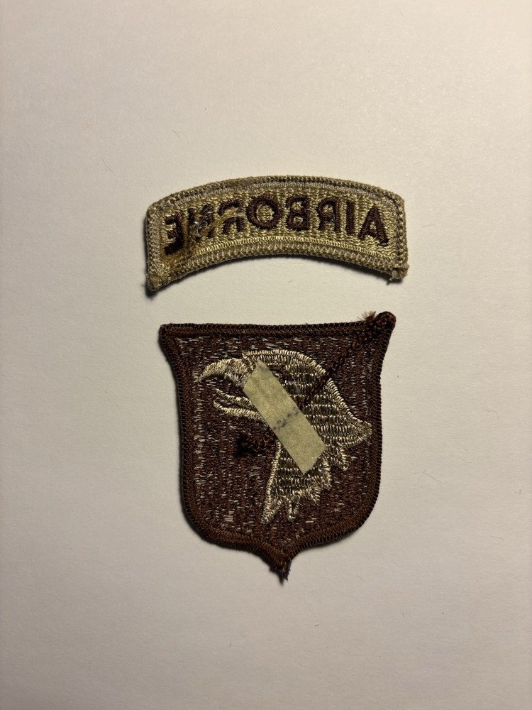 101st Airborne Division with Tab U.S. Army Patch - Reversed Combat Patch DBDU