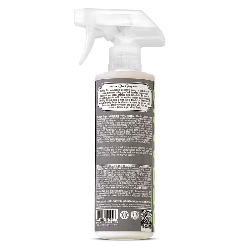 HydroShield Vinyl, Rubber & Plastic Ceramic Shine Coating - Plastic Restorer