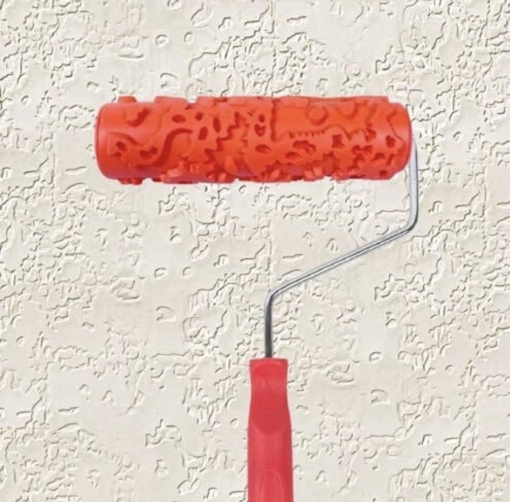 7'' Paint Pattern Roller for Wall Decoration Classic Rubber Texture RollerEG323T