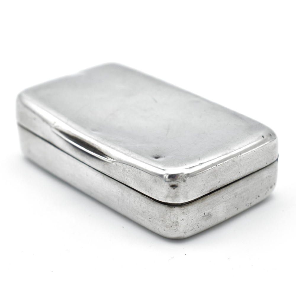 Antique Georgian Solid Silver Snuff Box1810 George III