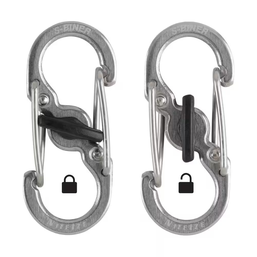 Stainless S-Biner Microlock (2-Pack)