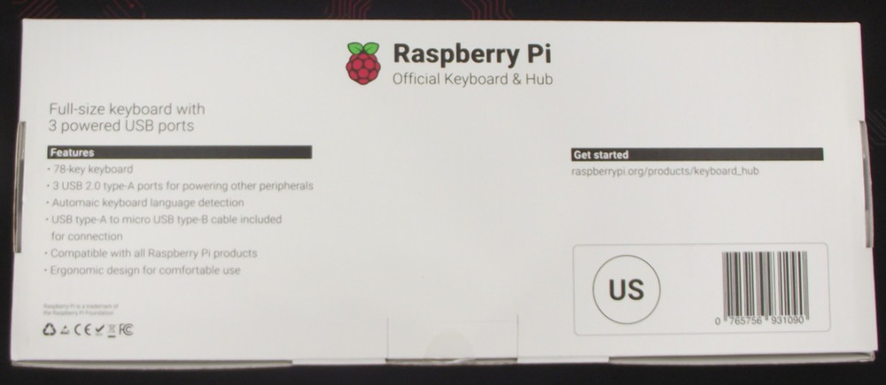 Raspberry Pi Official Keyboard & HUB USB
