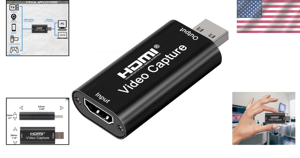 Professional Video Capture Device - 4K HDMI Input, 1080P Output Camera Link
