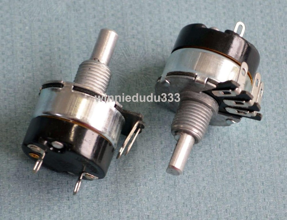 New 2pcs Potentiometer With Switch 4.7K Ohm WH134-2