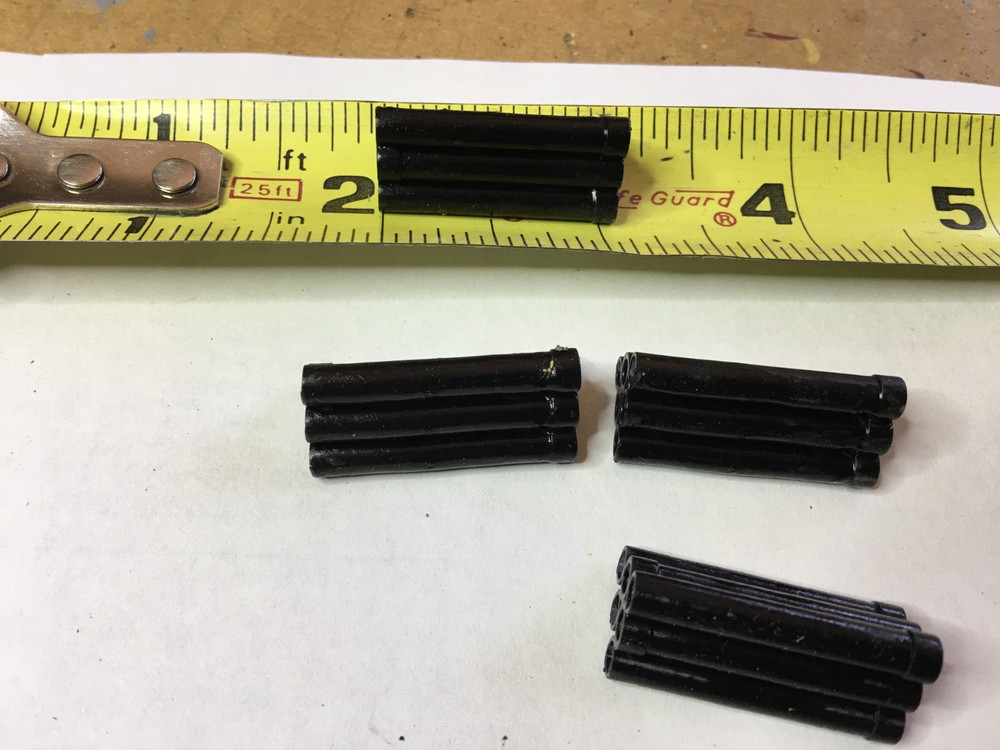 Train Loads: Black Sewer 6 Pipe Stack 4 Stacks Lot HO Scale Trains