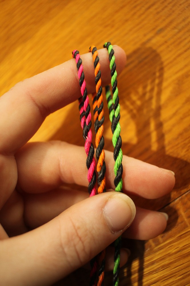 Flemish Twist Bow String - D97/"Fast Flight" - Black & Bright Colors