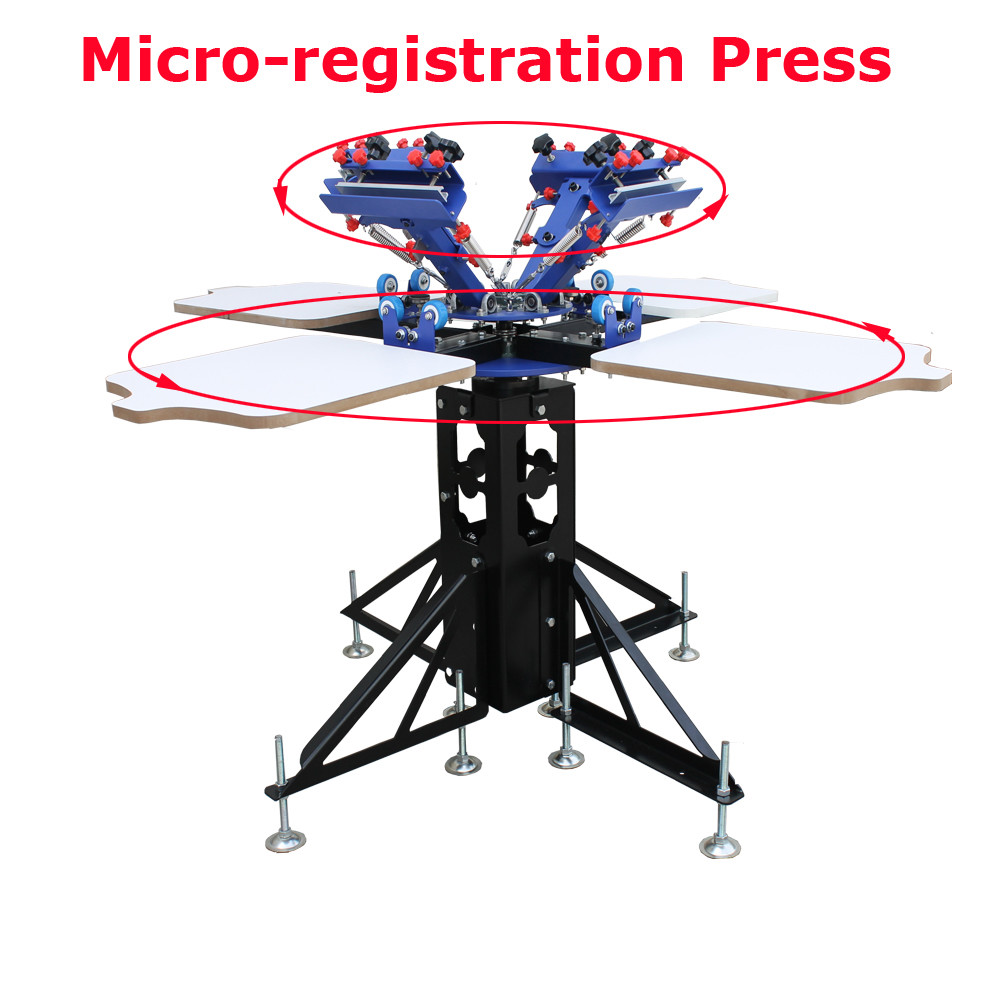 Micro Registration 4 Color Screen Printing Package Practise Materials Print Kit