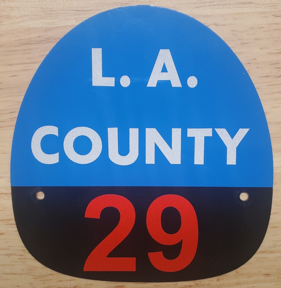 LA COUNTY 29 FIRE HELMET SHIELD
