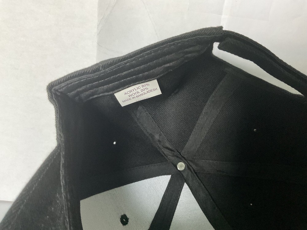 Mass. State Trooper Collectable Hat patch Sewn on Black Ball Cap