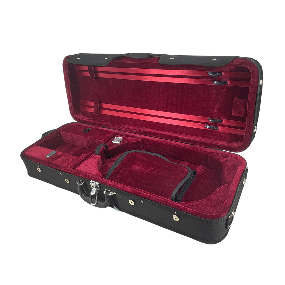 Adjustable Fit 15-16 Inch Viola Case Light Durable Soft Red Padding Strong