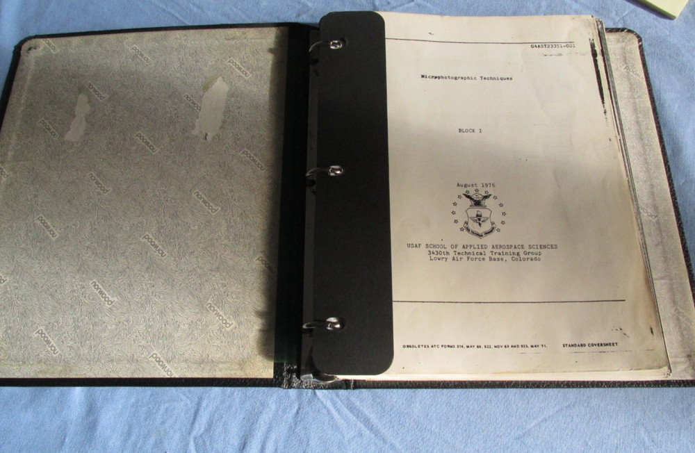 1976 USAF School of Applied Technical Training Manuals Micrographic techniques