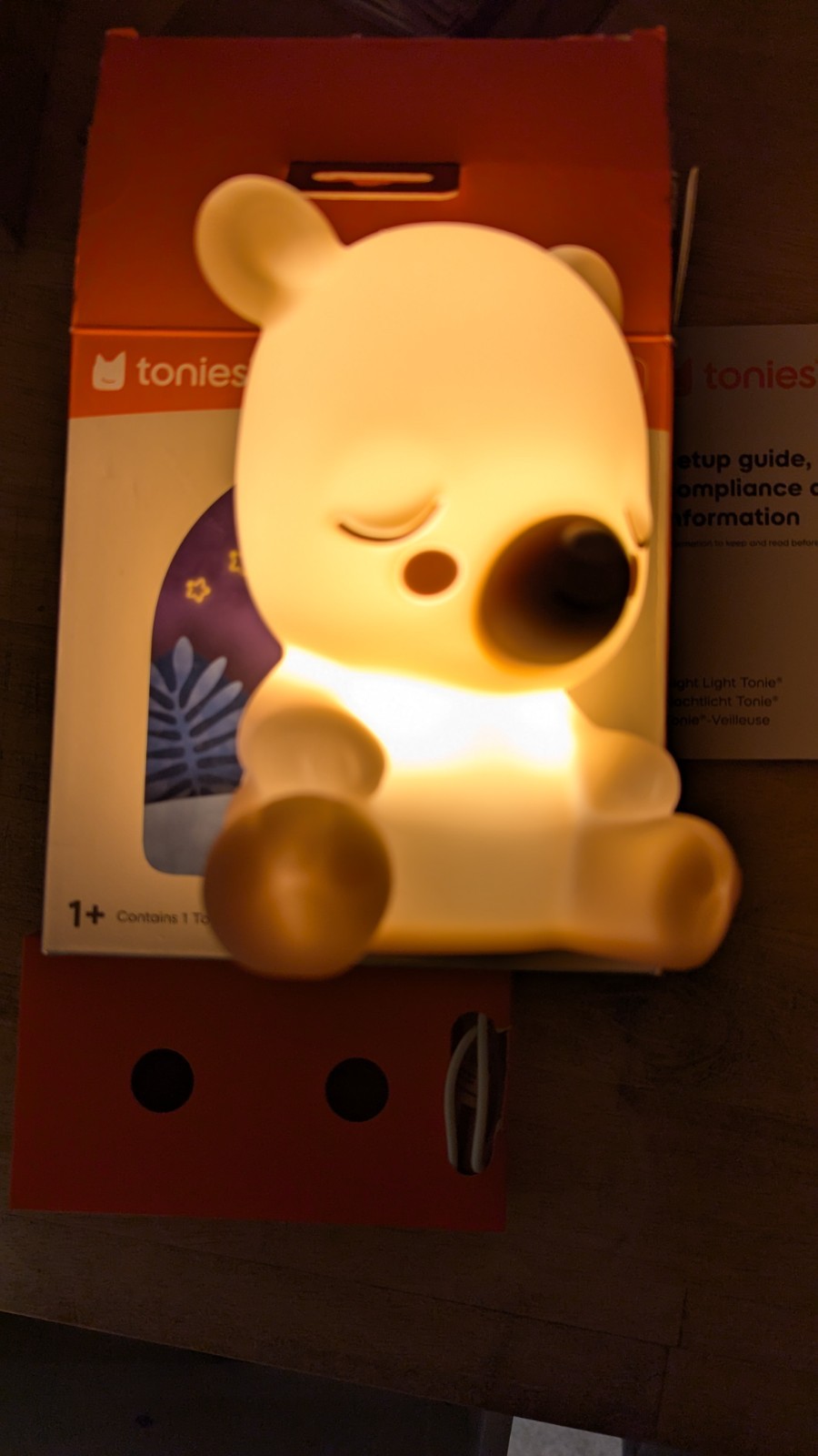 REPAIRED - Tonies Sleepy Friends Sleepy Bear Night Light - Tested And Working