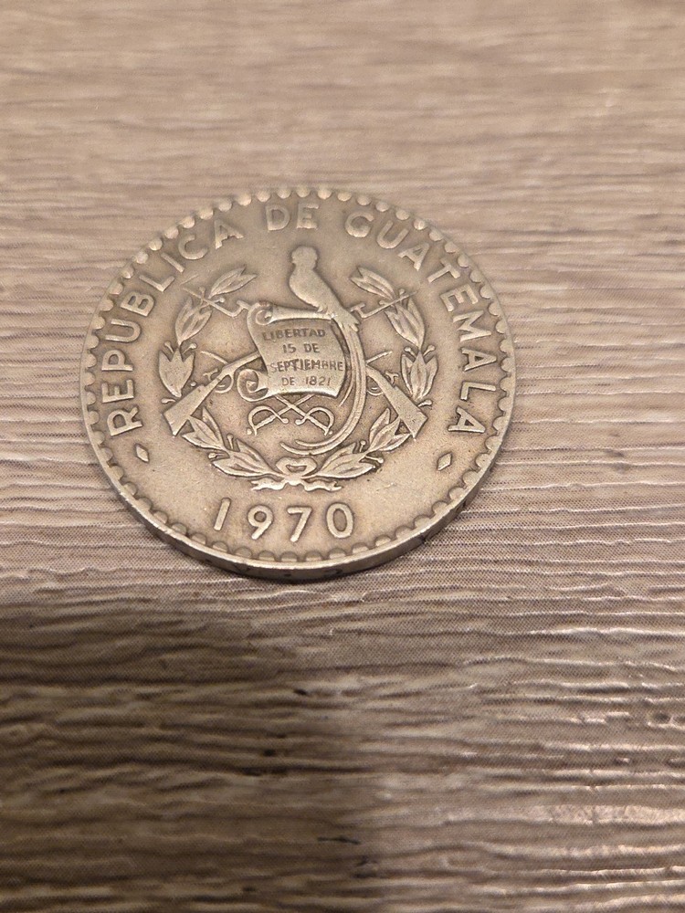 1970 Guatemala 25 Centavos