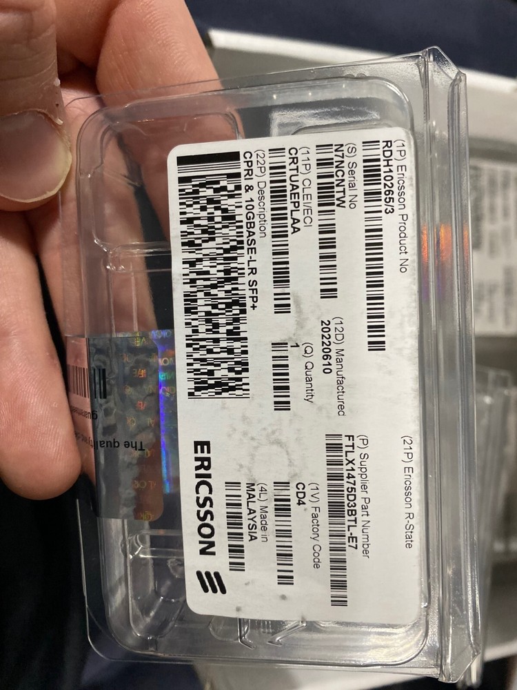 Ericsson RDH10265/3 SFPs Transceivers