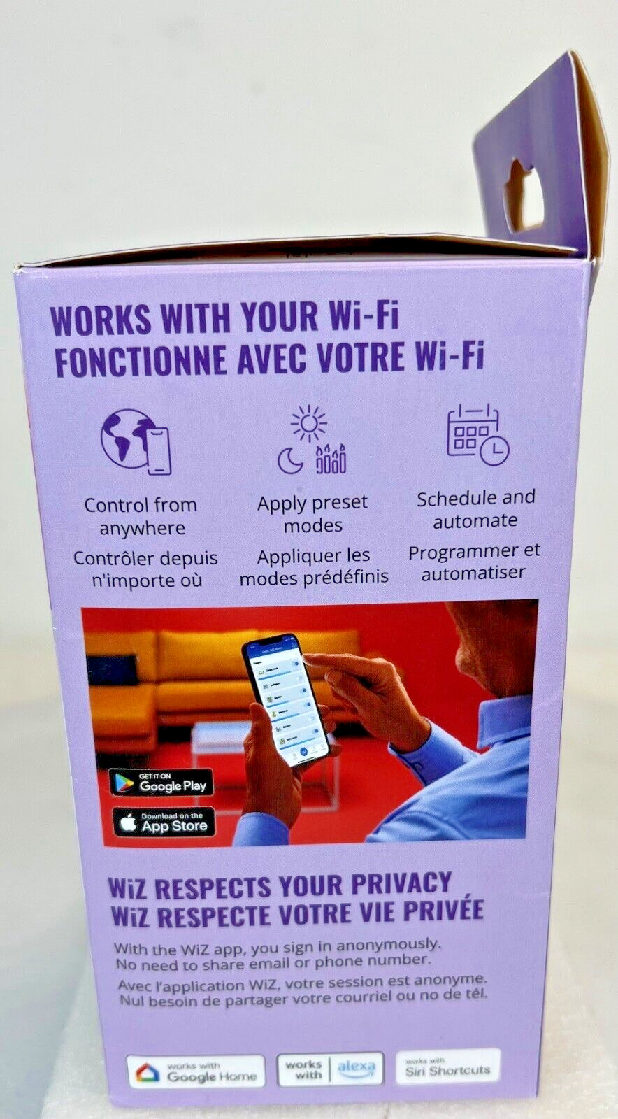 2x WiZ-603514 - WiZ Color A21 100W Wi-Fi Smart LED Light Bulb - 1 Pack -FREE S/H