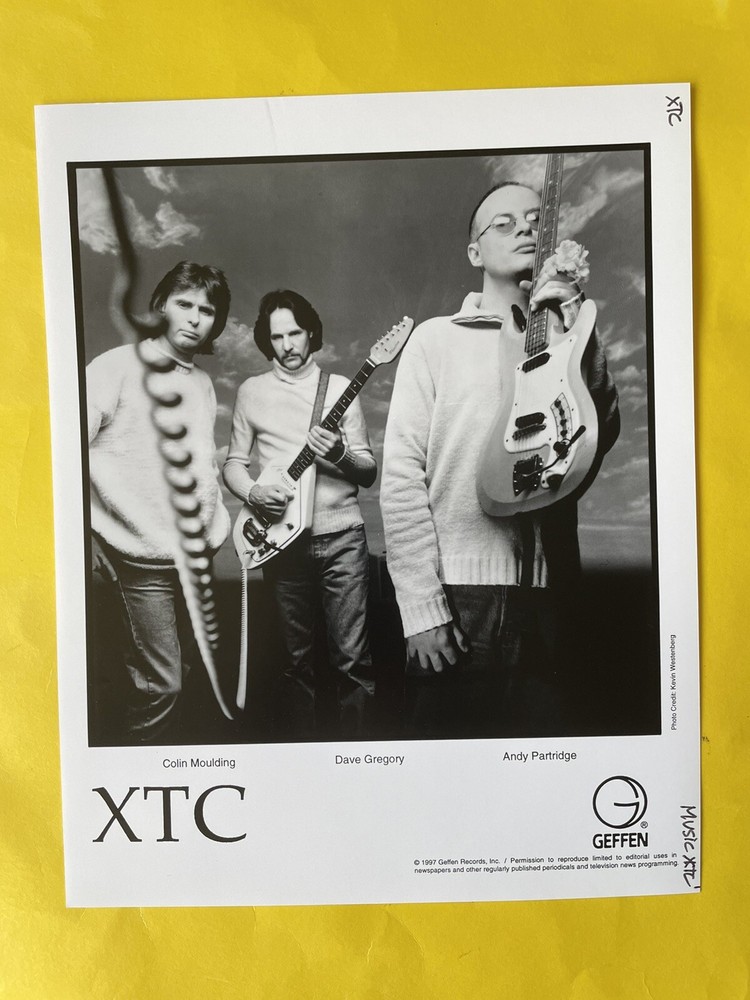 XTC Press Photo 8x10”. See info.