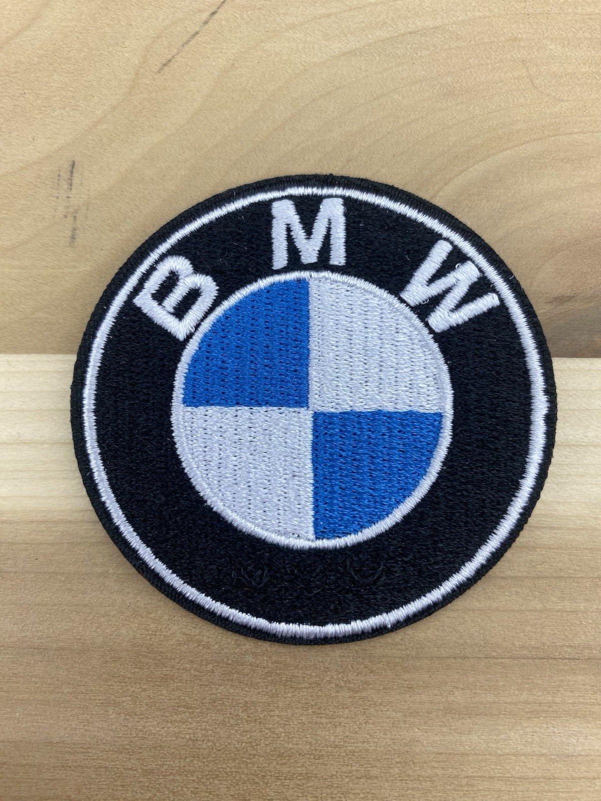 BMW OFFICIAL BADGE EMBLEM LOGO 2.5” PATCH EMBROIDERED IRON ON NEW OLD STOCK