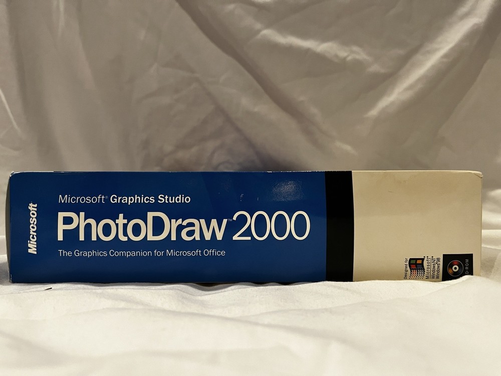 Sealed Microsoft PhotoDraw 2000 V1 Rare Charity Edition Unarchived Extra Program