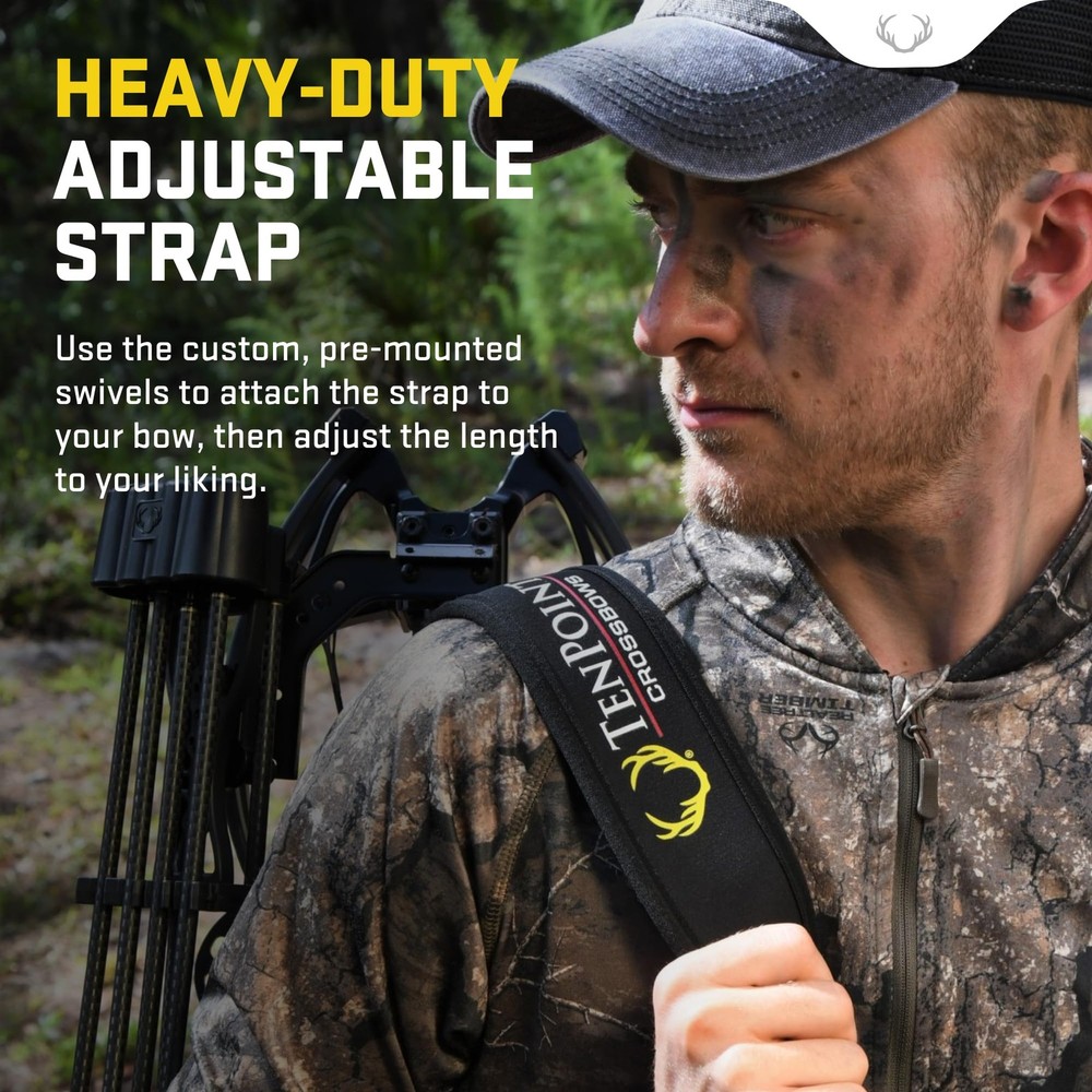 Neoprene Sling - Adjustable 1.25” Shoulder Strap with Thumb Loop - Compatible...