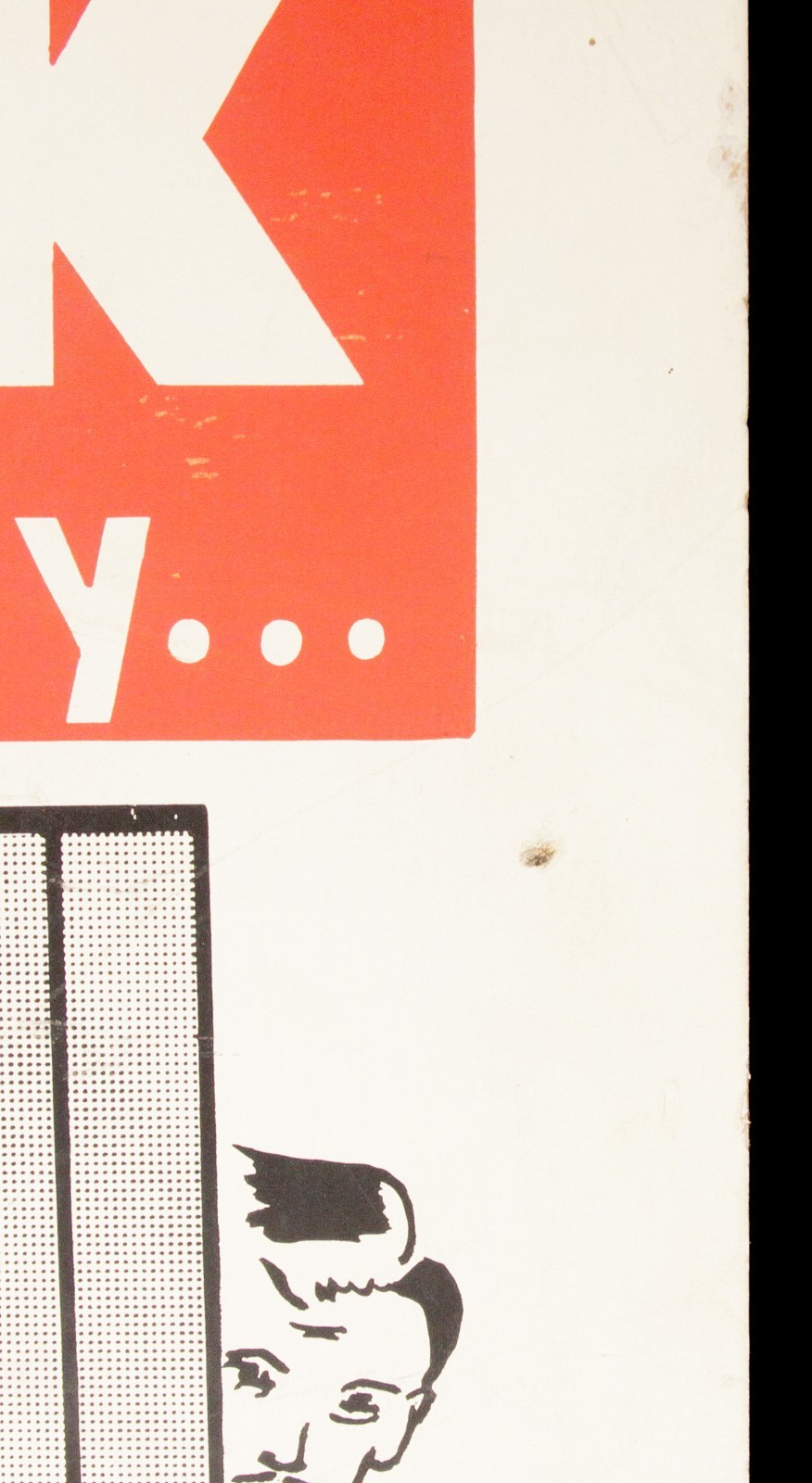 Vintage Original WW2-Vietnam War US Military Poster STAY AWAY FROM HAWKERS 22X14