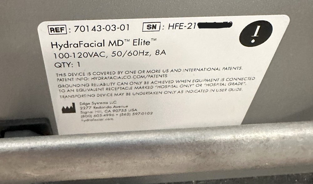 2021 Hydrafacial MD Elite