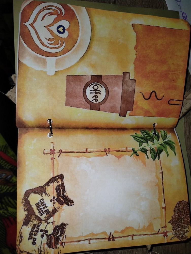 Coffee Junk Journal Scrapbook USA