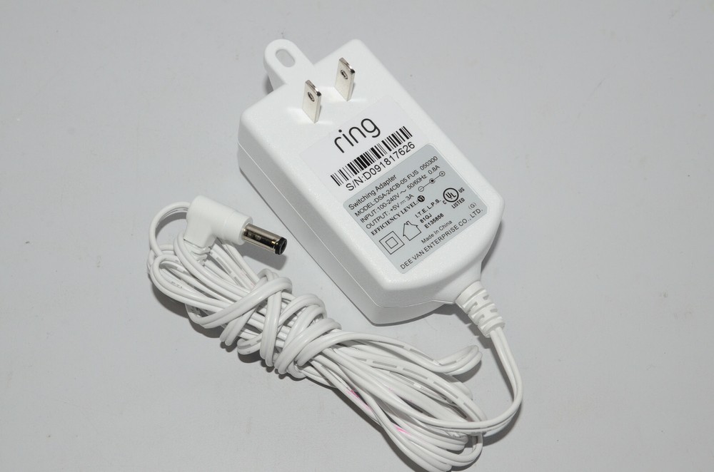 DVE DSA-24CB-05 AC Power Supply Adapter (for RING Home Security Camera)