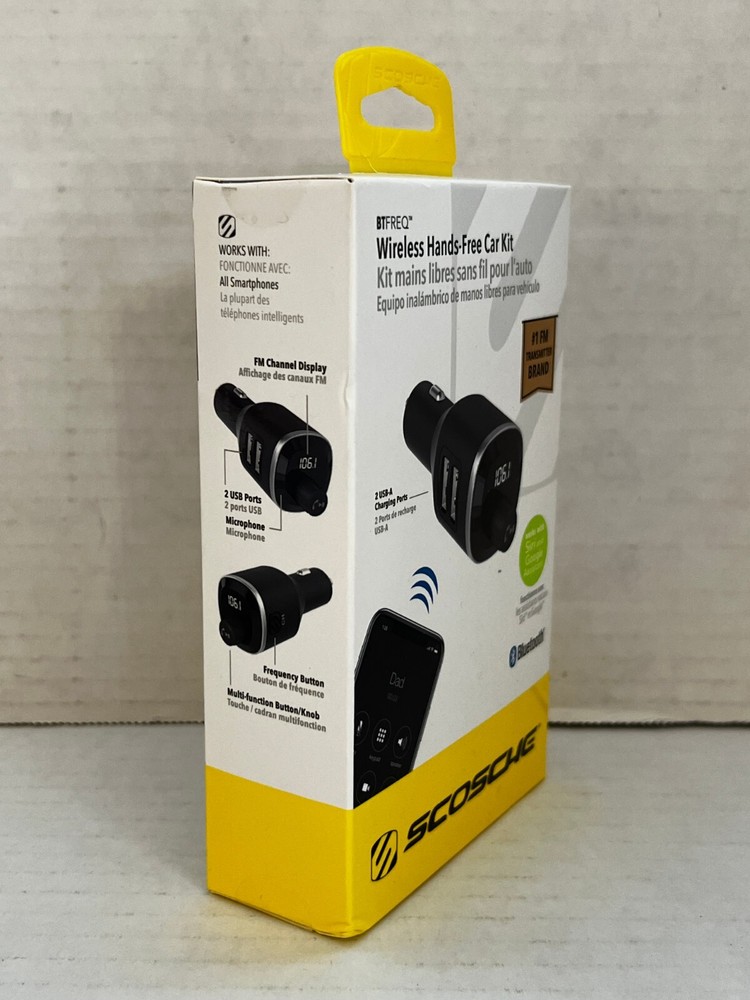 Scosche BTFreq Wireless Bluetooth Hands-Free Car Kit BTFM4