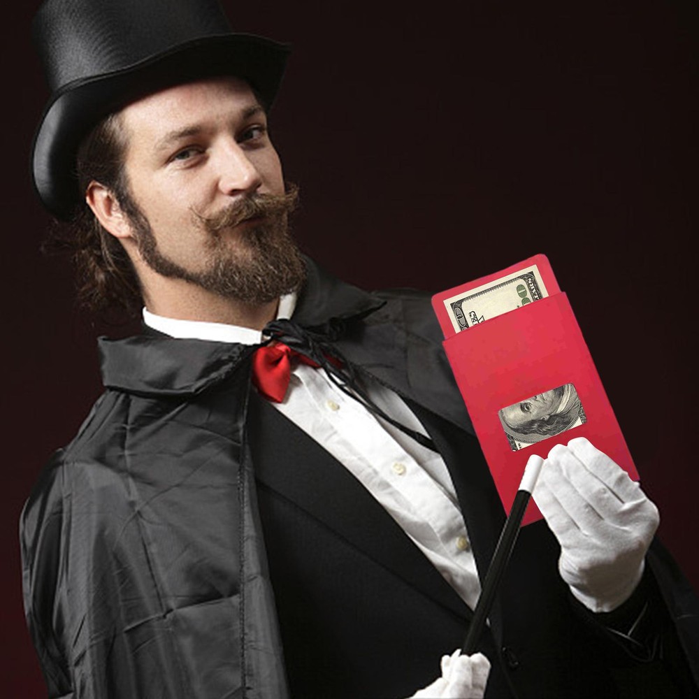 Money Maker Envelope Magic Trick Close-Up Or Stage Easy Self-Working Magic NEW