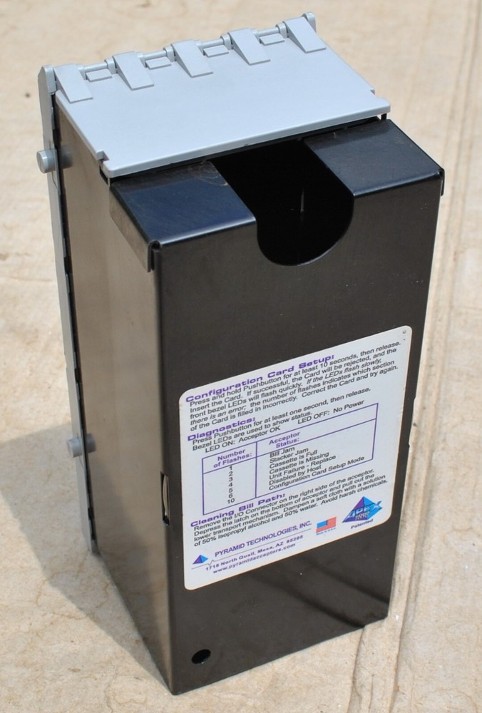 PTI Pyramid APEX Bill Acceptor Note Validator CashBox Stacker Cassette 02AA3005