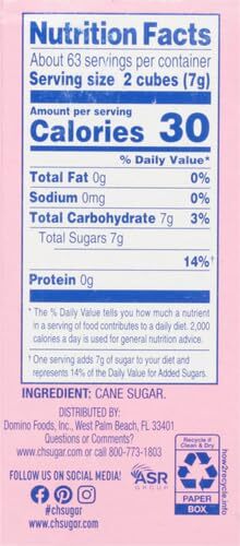 Pure Cane White Sugar Cube 1 lb