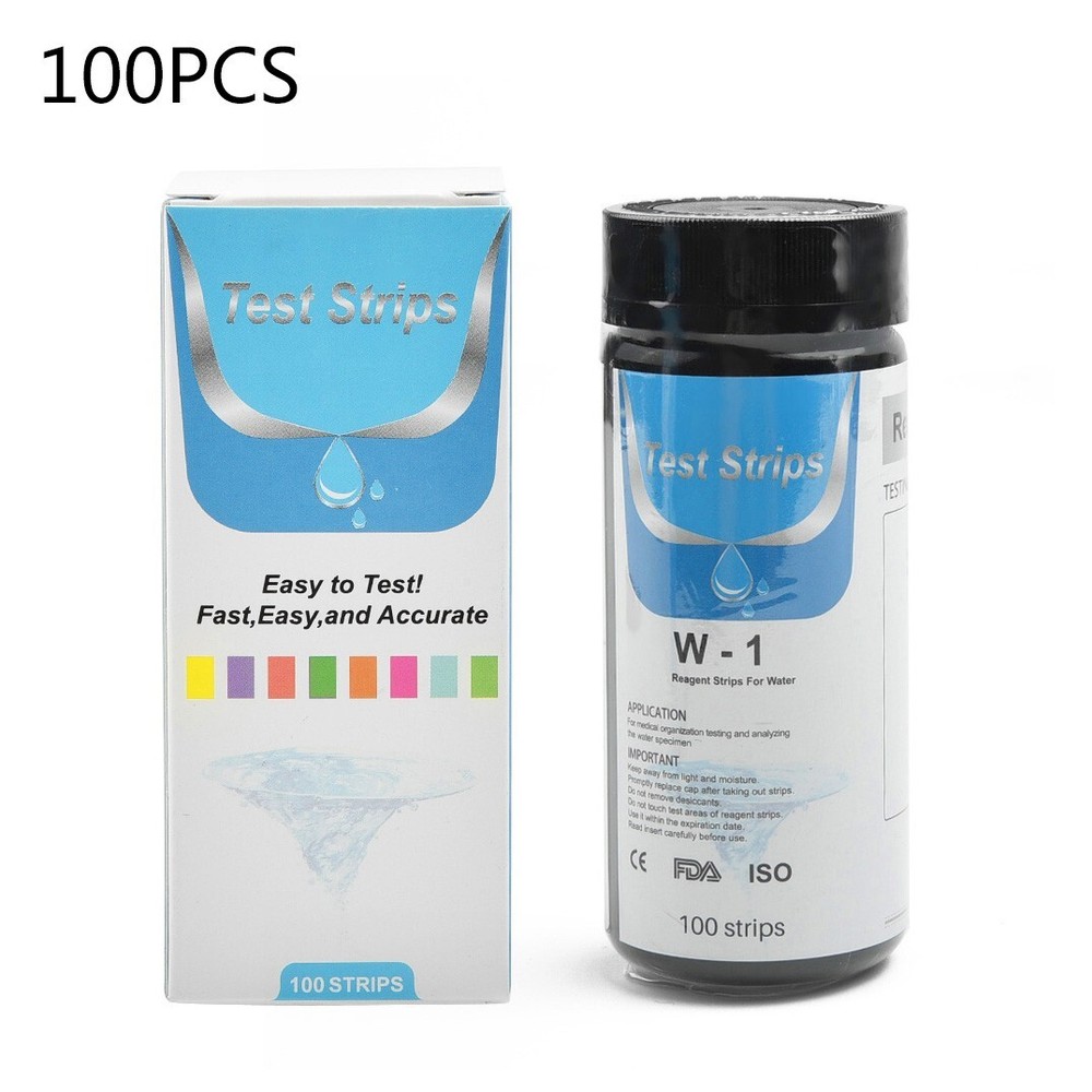 100PCS Water Total Hardness Test Strips Quick And Easy Testing Kit 0-425 PPM New