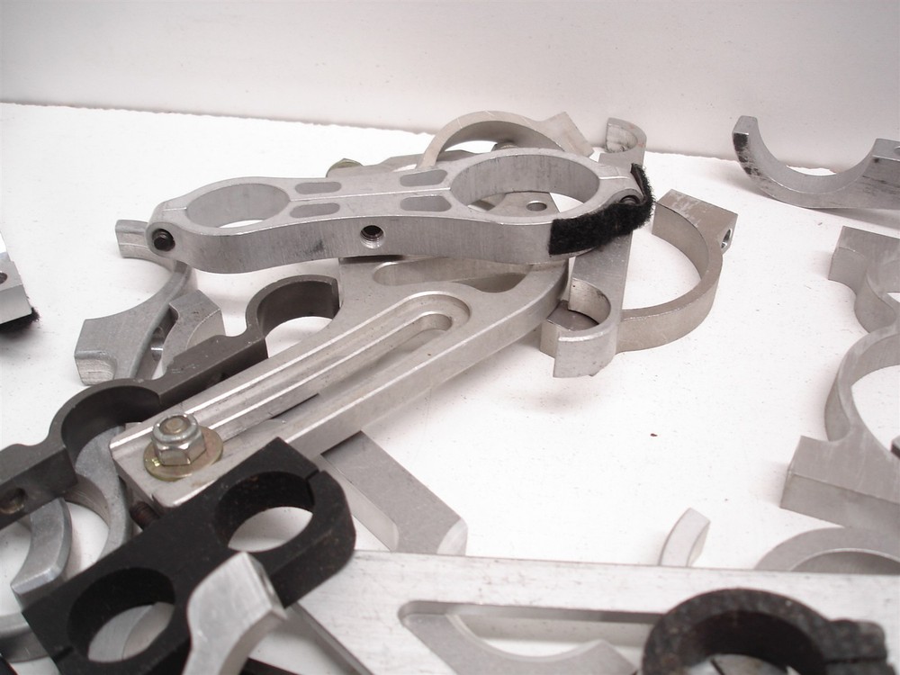 BULK 138pcs BILLET ASSORTED FIREBOTTLE / HARD LINE MOUNTING BRACKETS CLAMPS