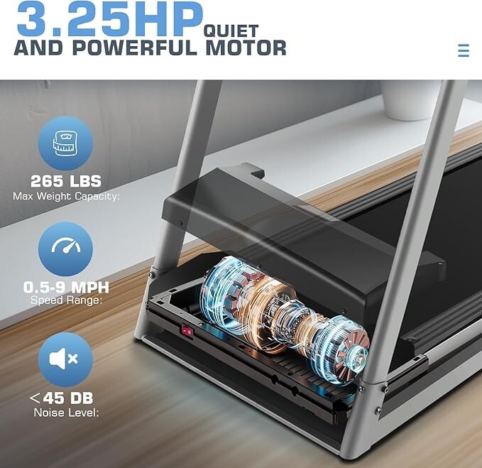 🤸🏻 3.25HP Super Quiet Running Machine with 36 built-in programs Treadmill🤸🏻