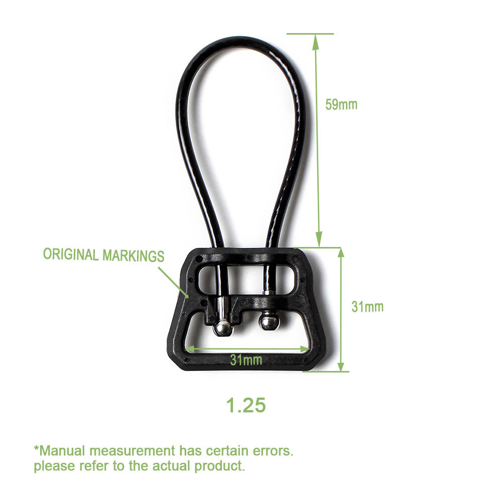Universal Wire Loop Sling Weapon Connection Adapter Quick Release Buckle 1.25"
