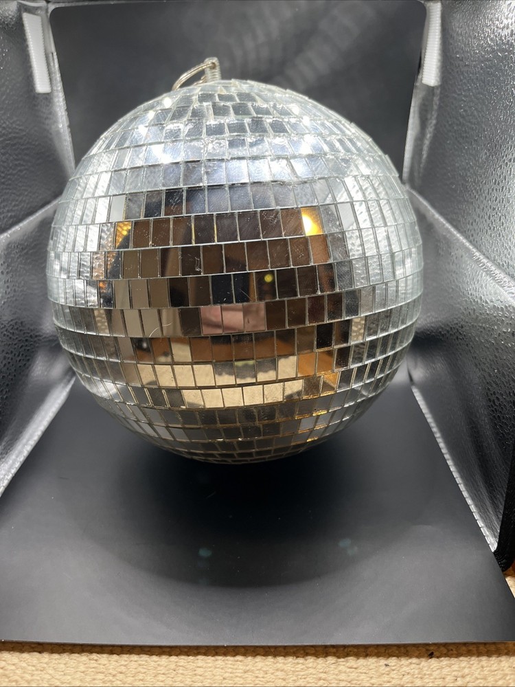 Nulink 8" Disco Light Mirror Ball with Hanging Ring