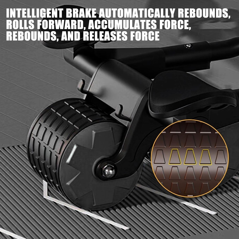 Uota Elbow Support Automatic Rebound Abdominal Wheel，Ab Roller for Black