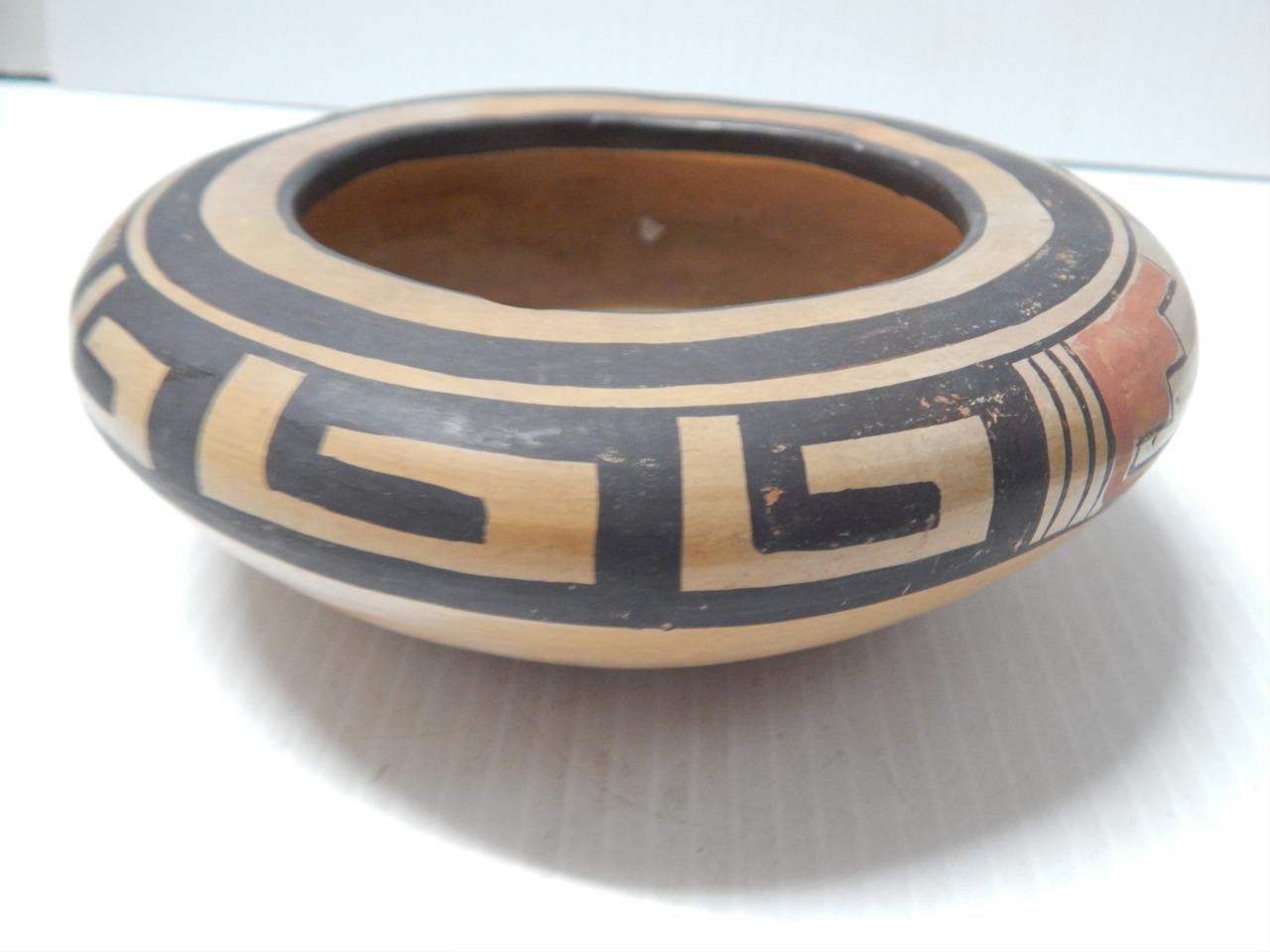 ANTIQUE NAMPEYO OF HANO HOPI PUEBLO INDIAN FOOD BOWL POT - FINE THIN POTTERY